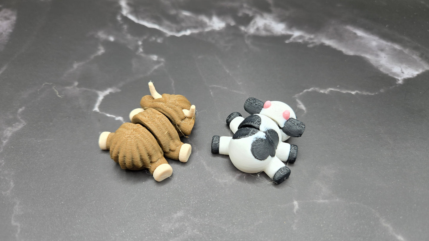 Wiggly Cow Keychains | Moo Moo | Fidget Toy | Highland Cows | Moo Cows | Sensory Toy | Toys for Calming