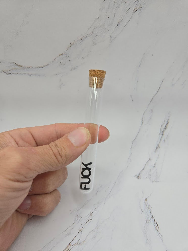 Last Fuck to Give Vial – Funny 3D Printed Gag Gift | Sarcastic Bottle Gift for Friends & Coworkers