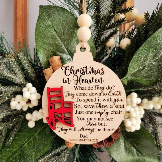 Christmas in Heaven Ornament - FrawstedCreations