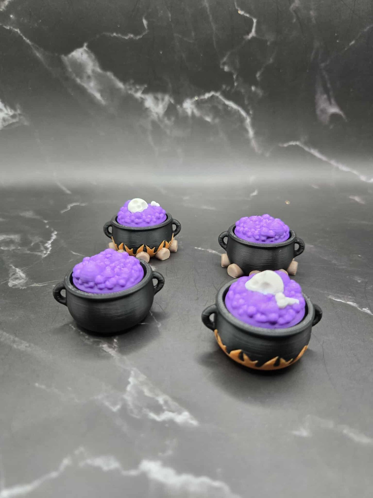 Halloween Cauldron Fidget Clicker – 3D Printed Witch Potion Toy | Stress Relief, Witchy Keychain, Halloween Party Favor