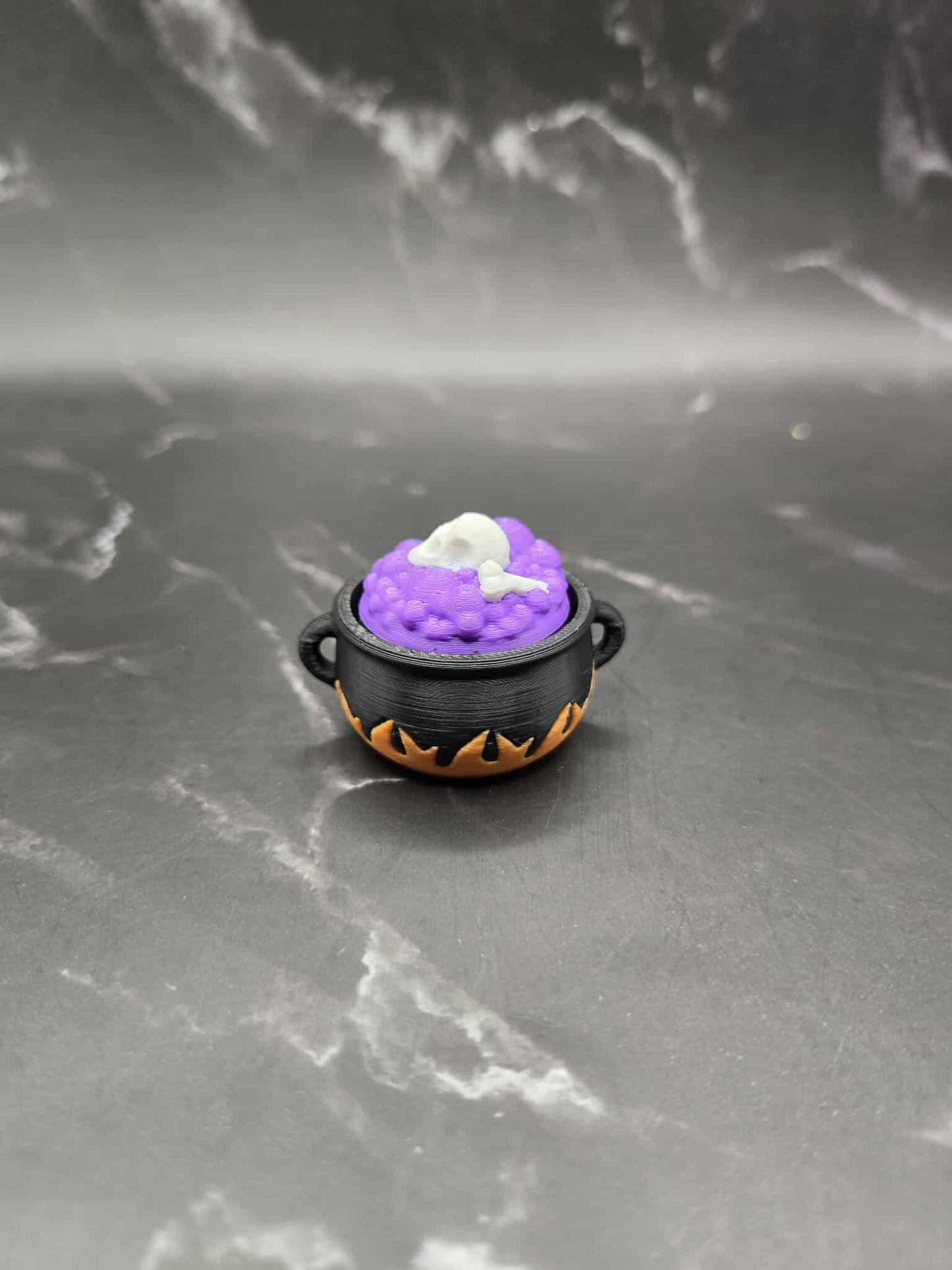 Halloween Cauldron Fidget Clicker – 3D Printed Witch Potion Toy | Stress Relief, Witchy Keychain, Halloween Party Favor