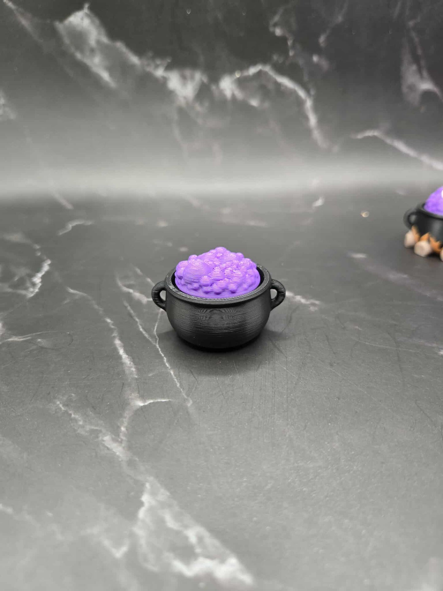 Halloween Cauldron Fidget Clicker – 3D Printed Witch Potion Toy | Stress Relief, Witchy Keychain, Halloween Party Favor