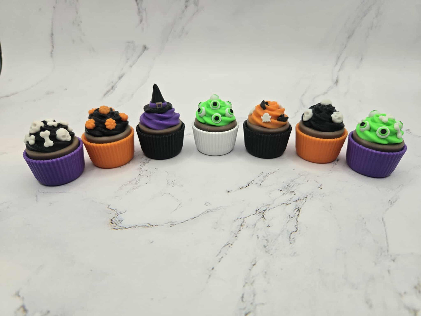 Halloween Cupcake Keychain – Spooky Cute Charm