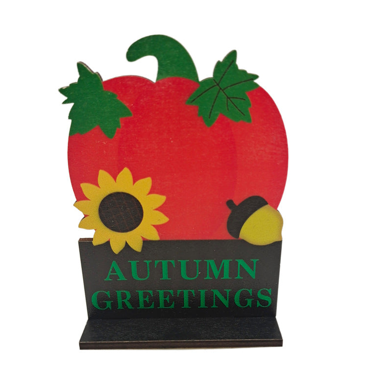 Thanksgiving Wooden Fall Signs Table Decorations Harvest Party Fall Table Centerpieces Autumn Wood Ornaments For Dining Table - FrawstedCreations