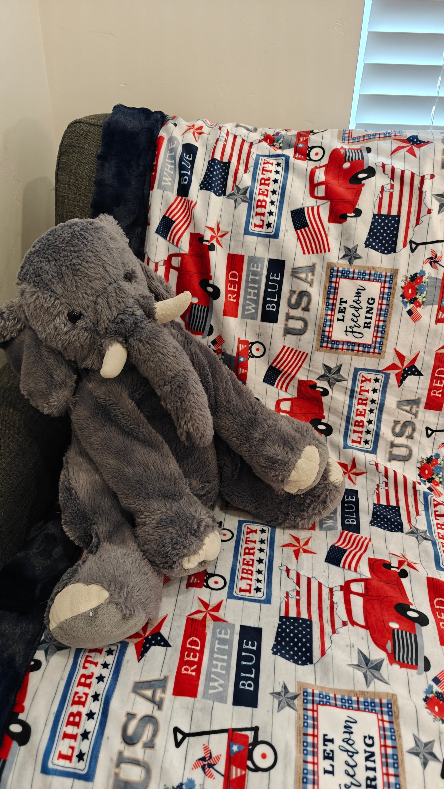 4th of July Minky Infant Sized