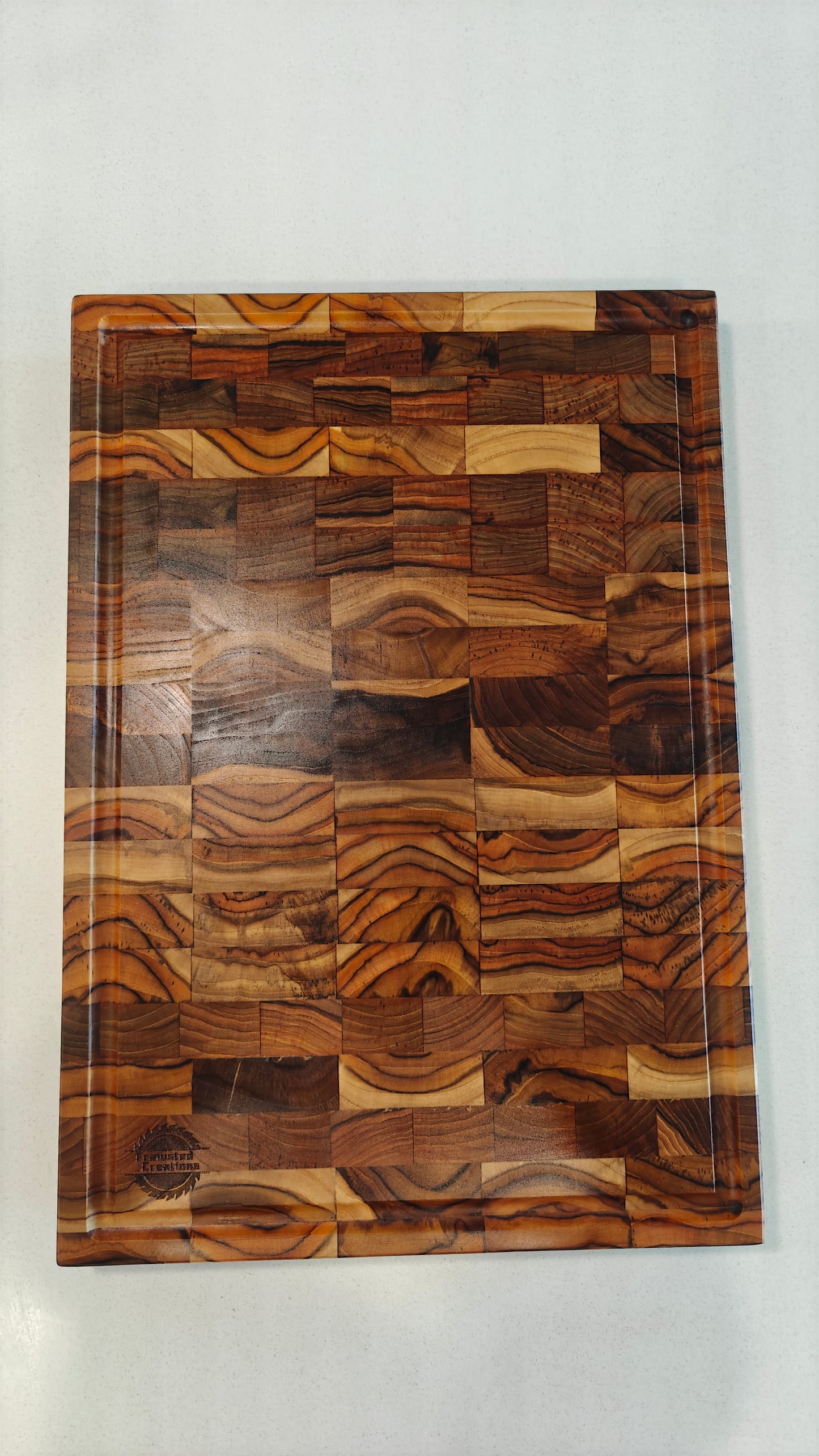 Scrap Teak End Grain butcher Block