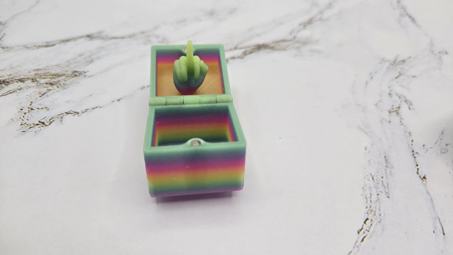 Fuck Off Box | Prank Your Friends | Glow in the Dark| Gifts for Best Friends | Joke Items | Middle Finger | Box with Hinge | For You