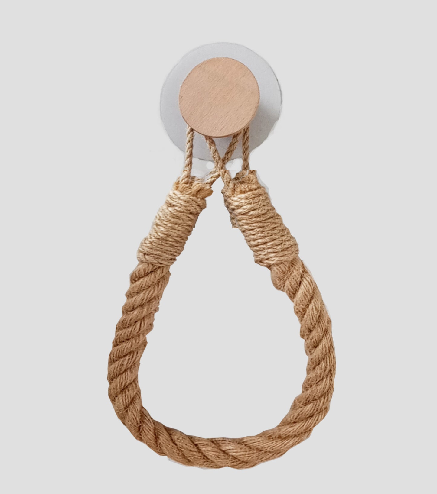 Hemp Rope Creative Roll Holder Perforated Toilet Paper Storage - FrawstedCreations