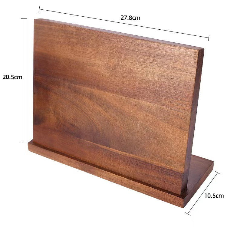 Solid Wood Magnetic Knife Holder Kitchen Creative Multifunctional Storage - FrawstedCreations
