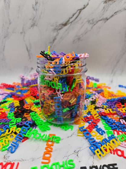 Jar of Rainbow Swear Words – 3D Printed "Fuck Off, Fuck You, Fuck This" – Funny Desk Decor & Gag Gift