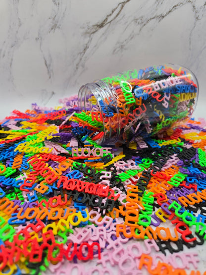 Jar of Rainbow Swear Words – 3D Printed "Fuck Off, Fuck You, Fuck This" – Funny Desk Decor & Gag Gift