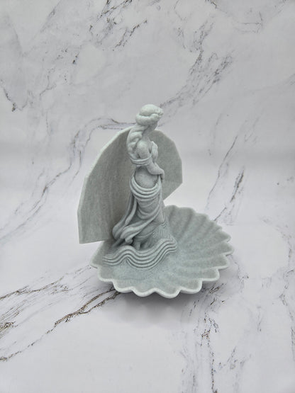 Aphrodite Jewelry Holder in Shell (Ring Dish + Necklace Tray)