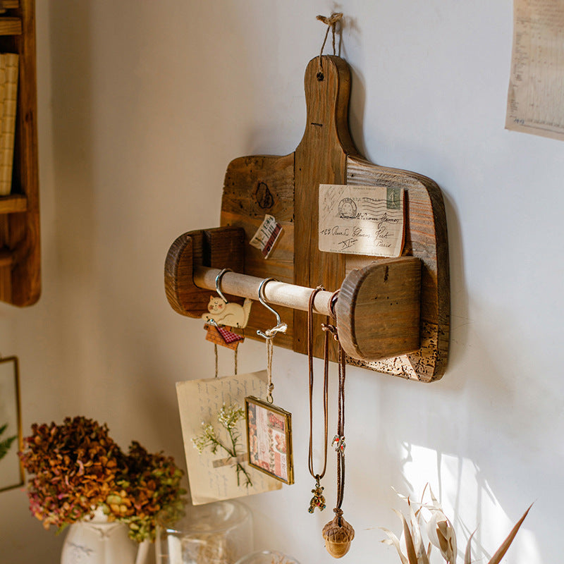Natural Old Wood Paper Roll Kitchen Tissue Holder - FrawstedCreations
