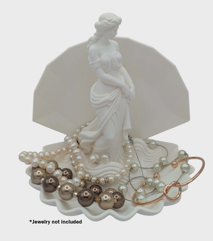Aphrodite Jewelry Holder in Shell (Ring Dish + Necklace Tray)