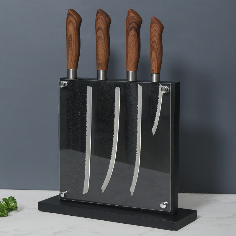 Acrylic Wooden Magnetic Absorption Knife Holder Kitchen Storage Supplies - FrawstedCreations