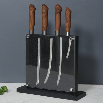 Acrylic Wooden Magnetic Absorption Knife Holder Kitchen Storage Supplies - FrawstedCreations