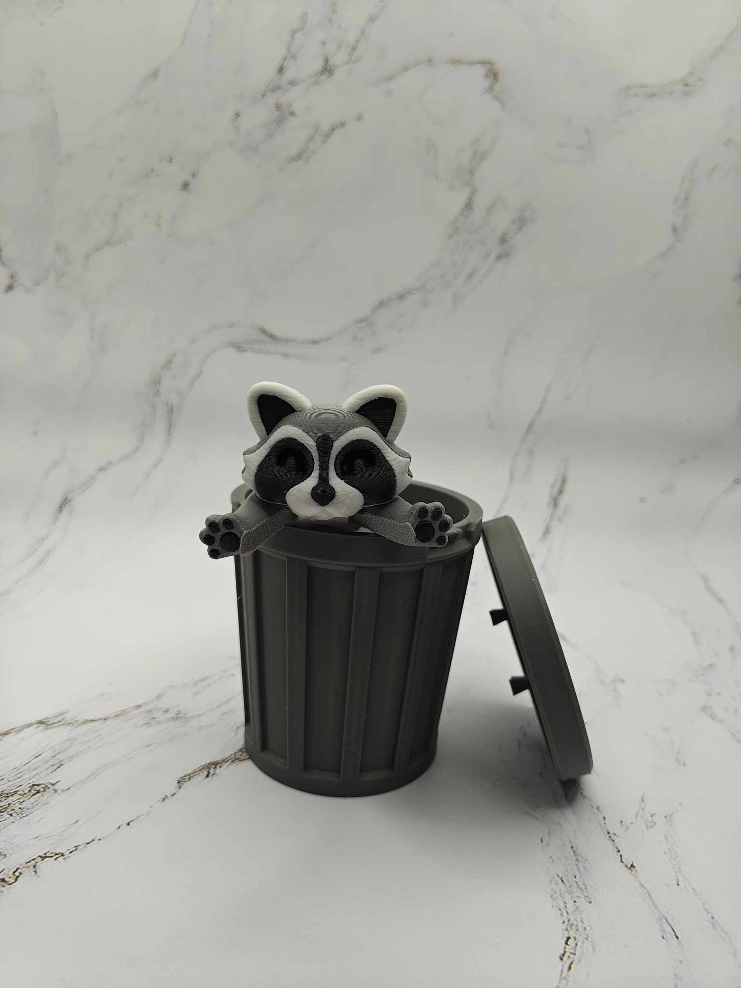Trash Panda | Flexible Racoon | 3D Printed Racoon | Trash Can | Trash Panda | Rocket Toy | Articulated Body
