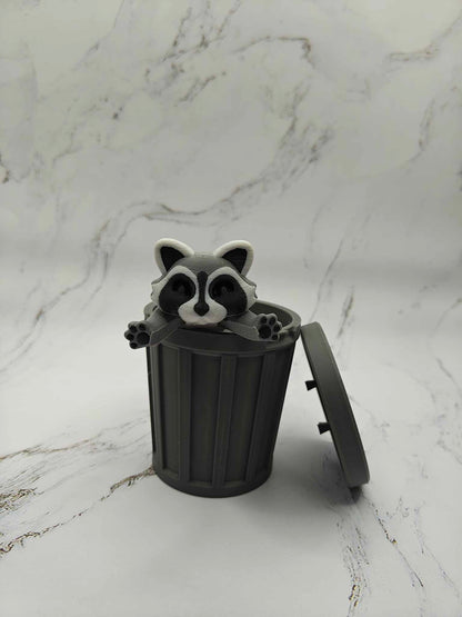 Trash Panda | Flexible Racoon | 3D Printed Racoon | Trash Can | Trash Panda | Rocket Toy | Articulated Body