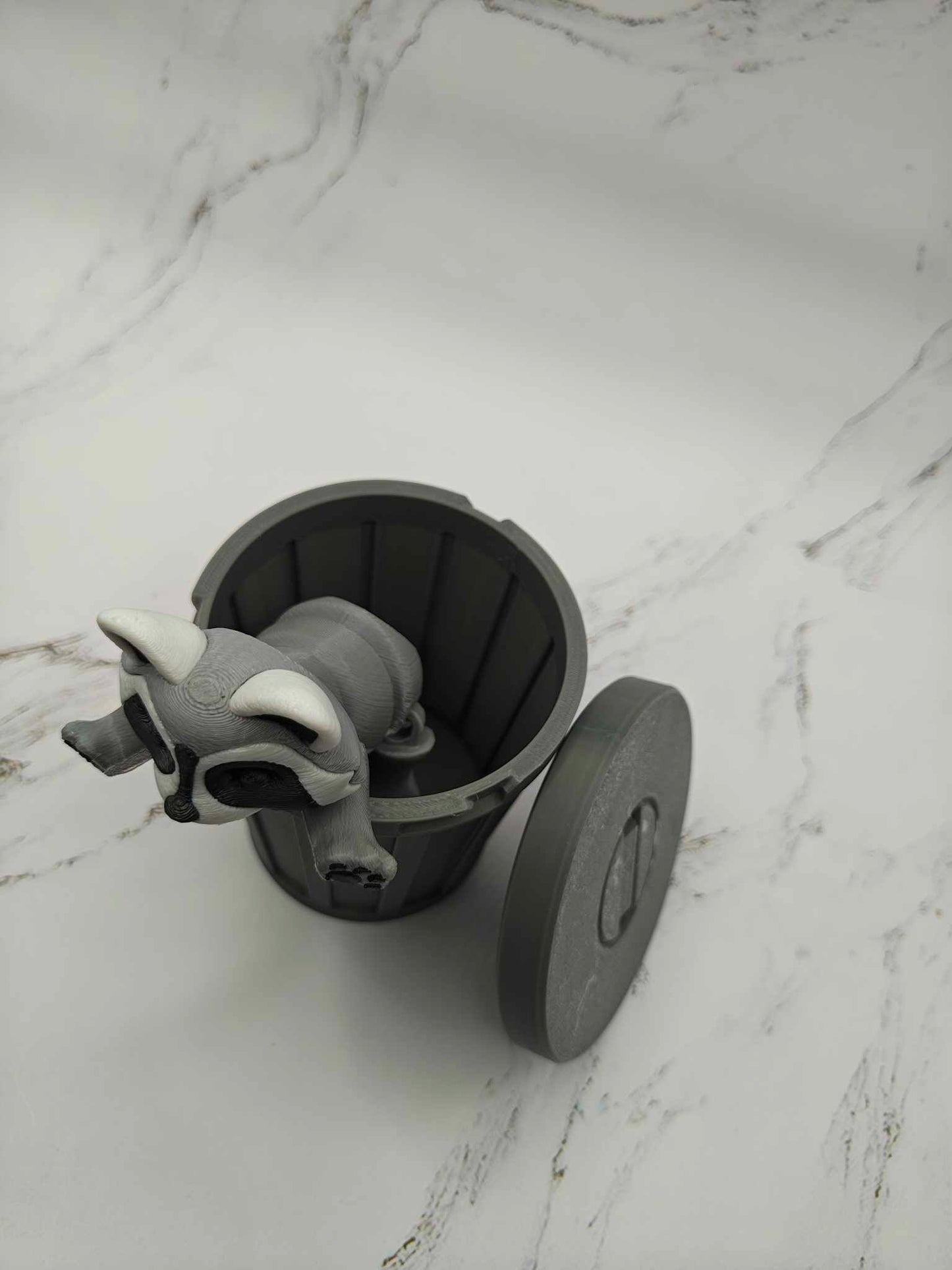 Trash Panda | Flexible Racoon | 3D Printed Racoon | Trash Can | Trash Panda | Rocket Toy | Articulated Body