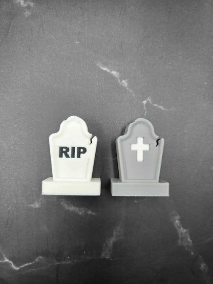 Halloween Graveyard Fidget Clickers – 3D Printed Headstones, 40 Spooky Combos, Stress Toy & Desk Decor