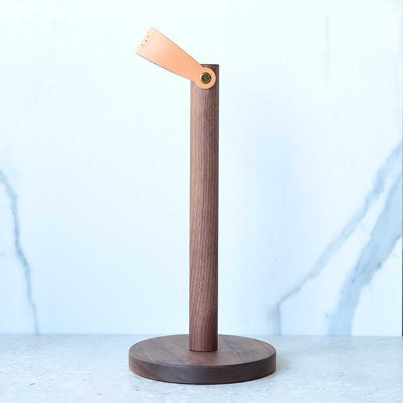 Fashionable Solid Wood Creative Vertical Punch-free Kitchen Paper Towel Roll Holder - FrawstedCreations