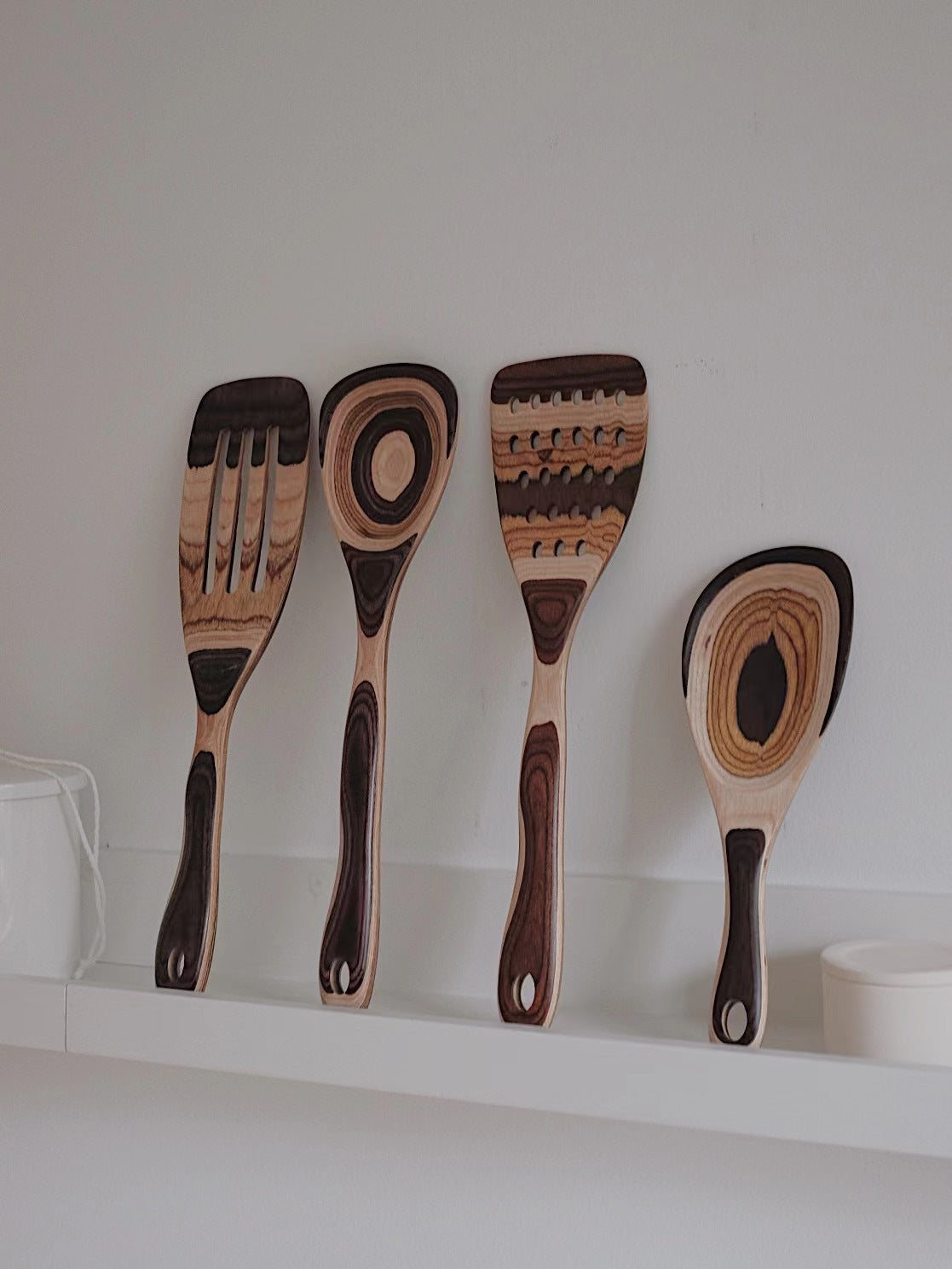 Vintage Gradient Colored Wood Kitchen Wooden Shovel - FrawstedCreations
