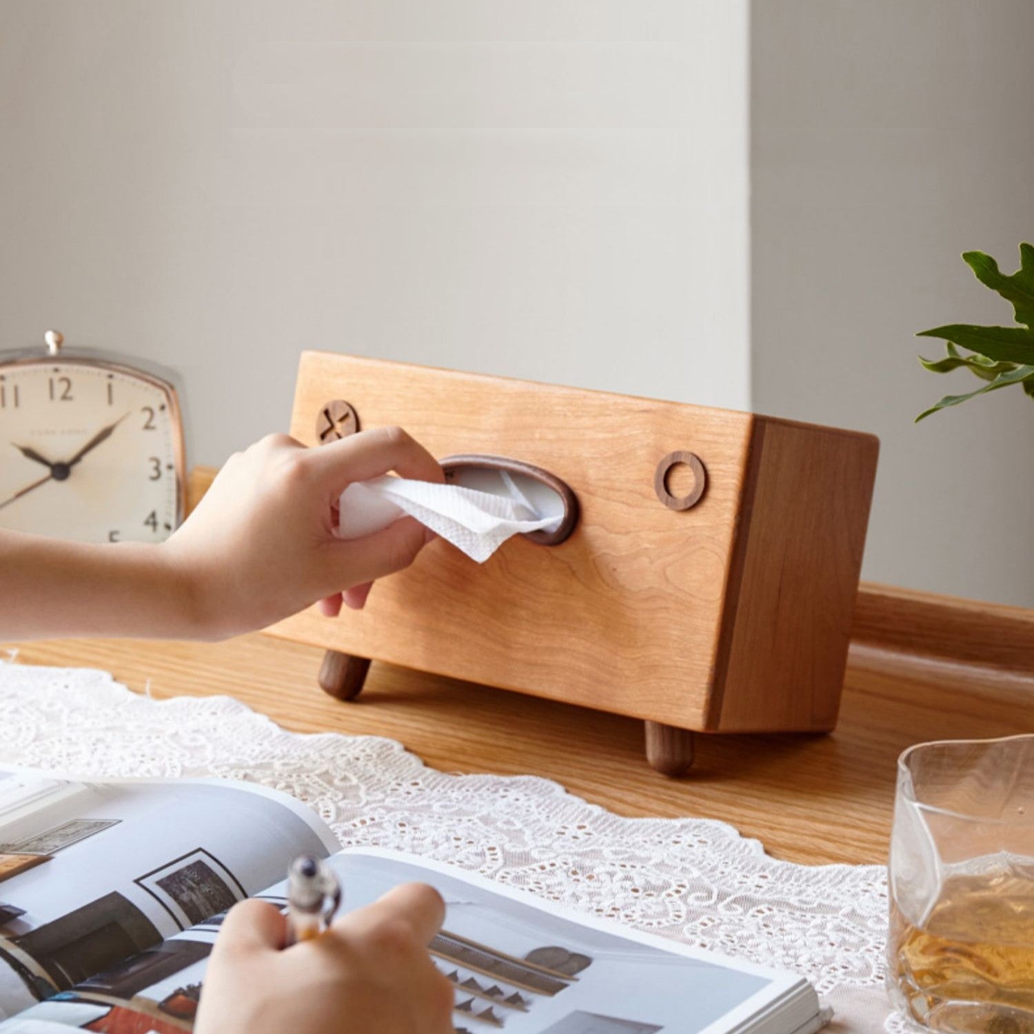 Creative Solid Wood Tissue Box Walnut Wood - FrawstedCreations