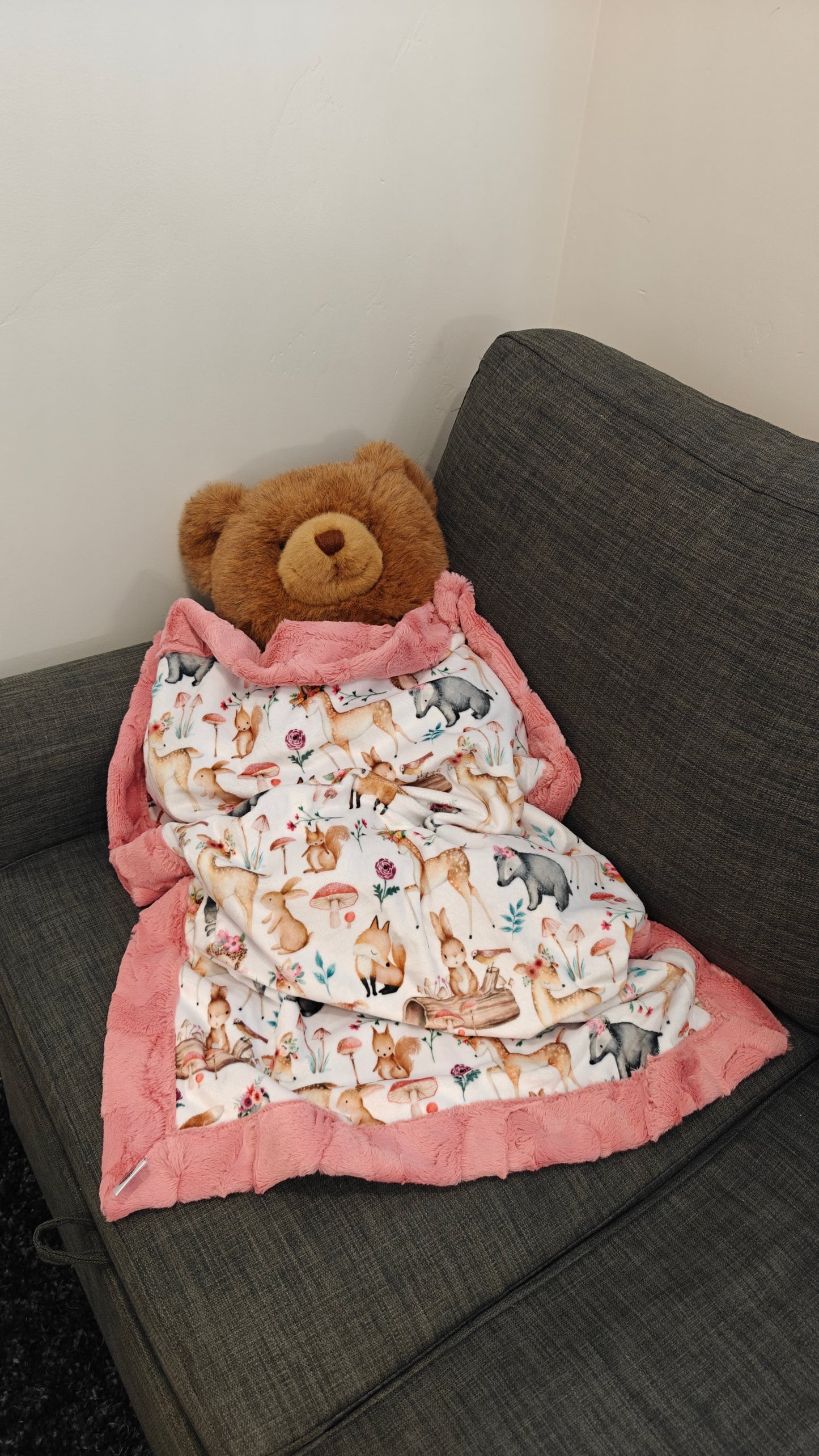 Woodland Animals Minky