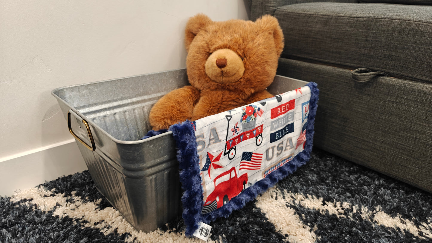 4th of July Minky Infant Sized