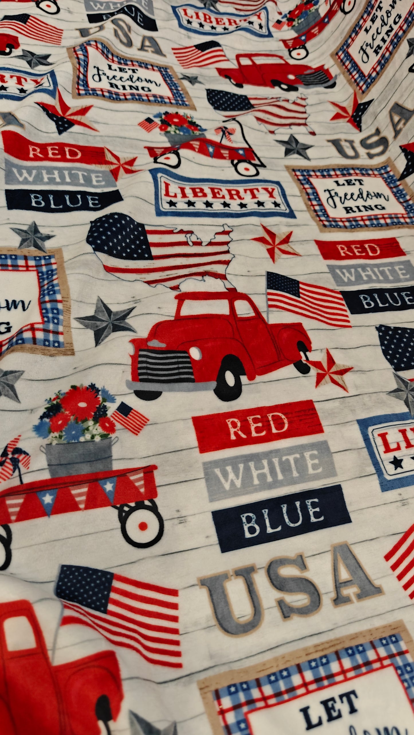 4th of July Minky Infant Sized