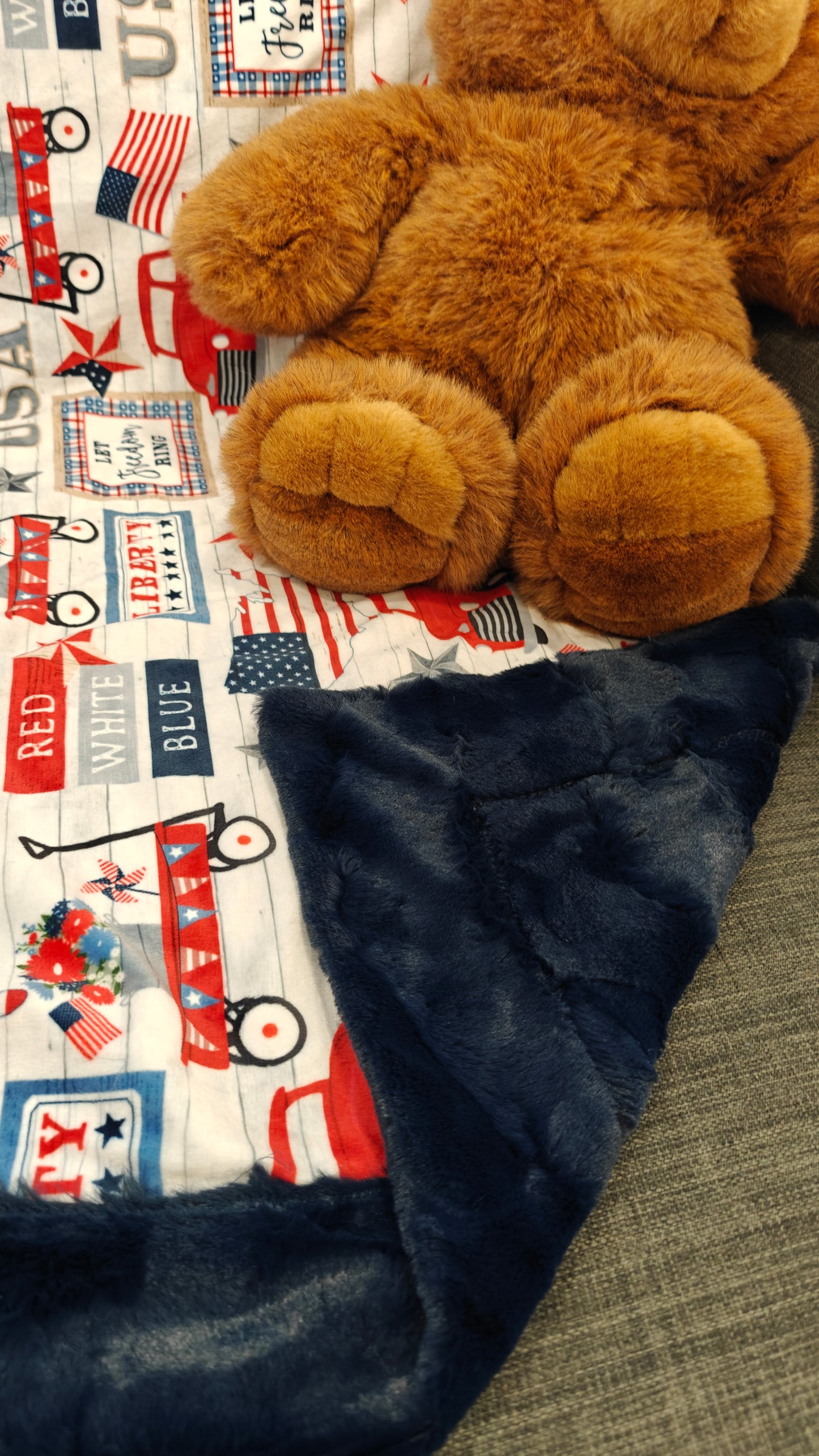4th of July Minky Infant Sized