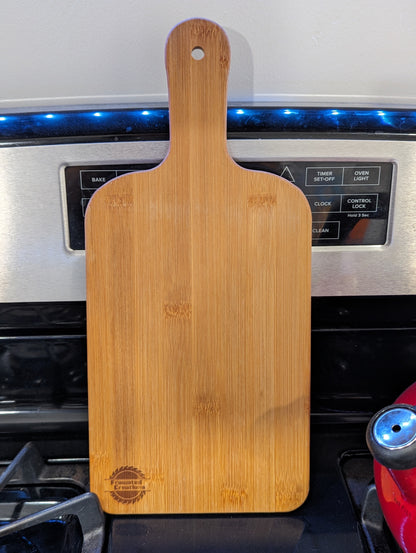 Life is Short: Bamboo Paddle Serving Board - FrawstedCreations