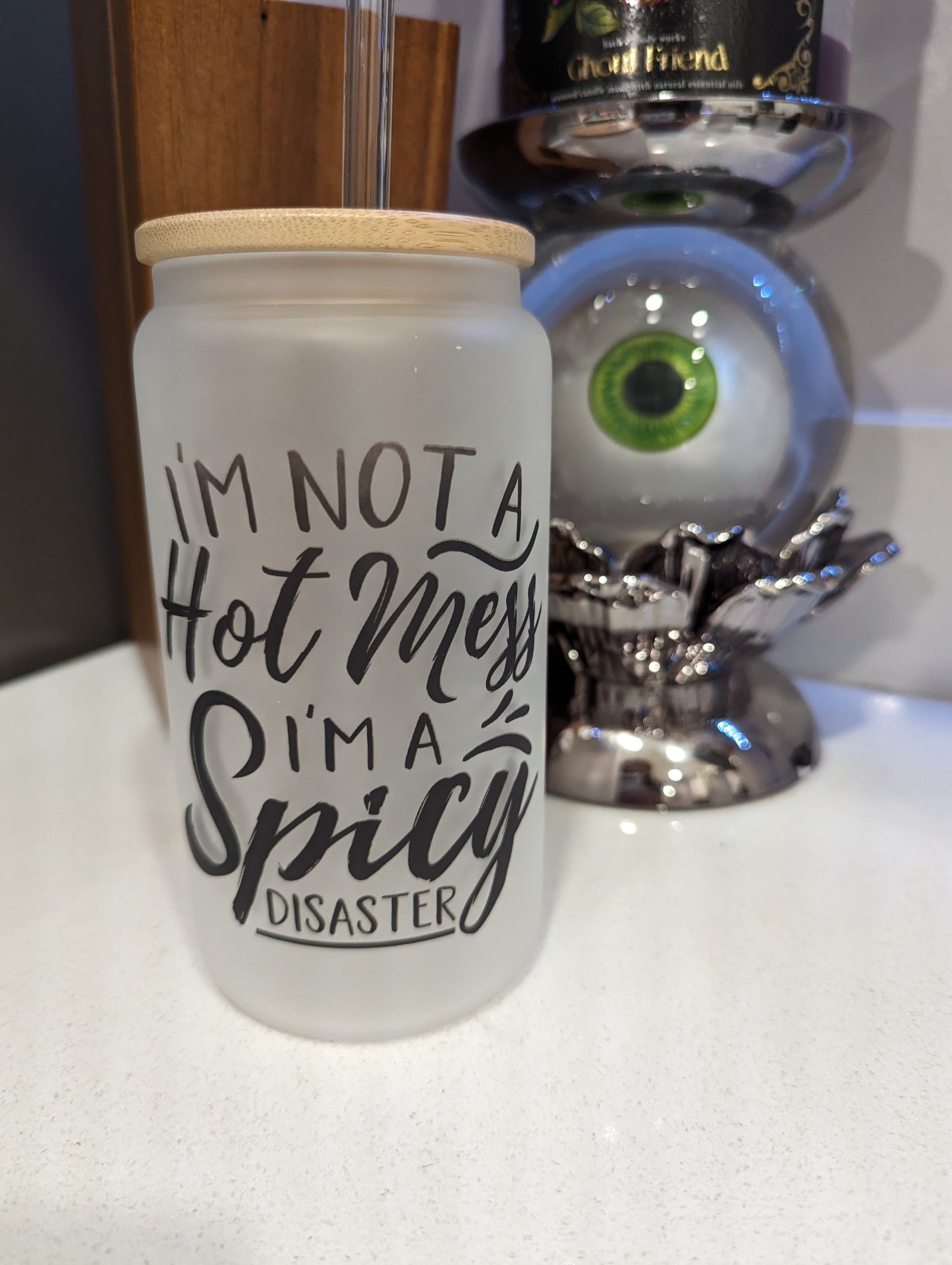 16oz Frosted Glass Cups - FrawstedCreations