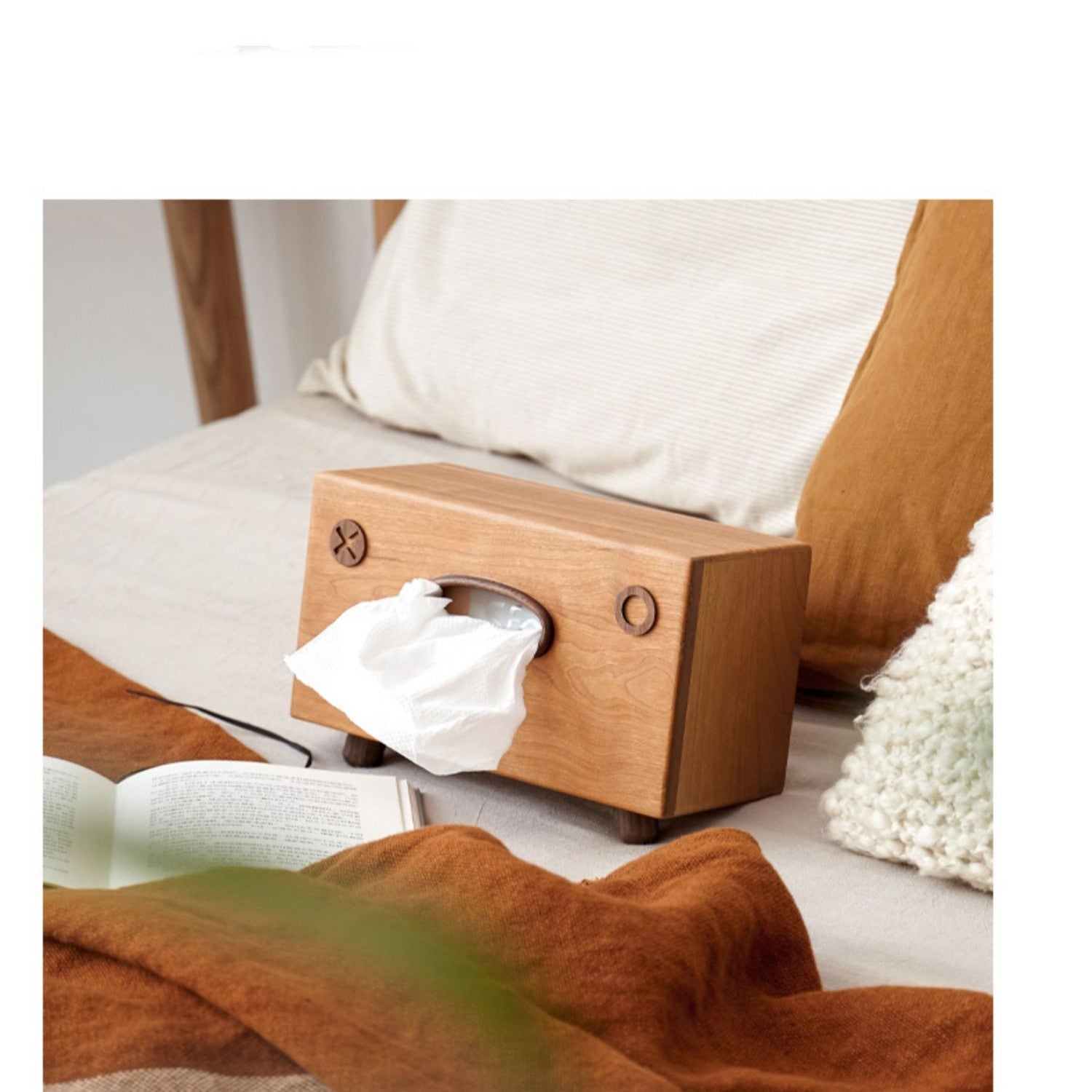 Creative Solid Wood Tissue Box Walnut Wood - FrawstedCreations