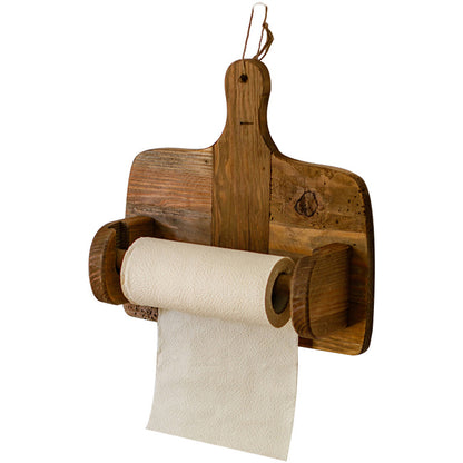 Natural Old Wood Paper Roll Kitchen Tissue Holder - FrawstedCreations
