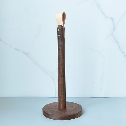 Fashionable Solid Wood Creative Vertical Punch-free Kitchen Paper Towel Roll Holder - FrawstedCreations