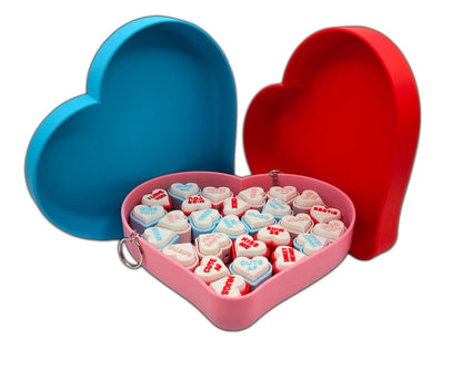 Conversation Hearts | Fidget Toys | Clicky fun | Sensory Toy | Valentines gift | Keychain Fidget Toy | Galentines Gift