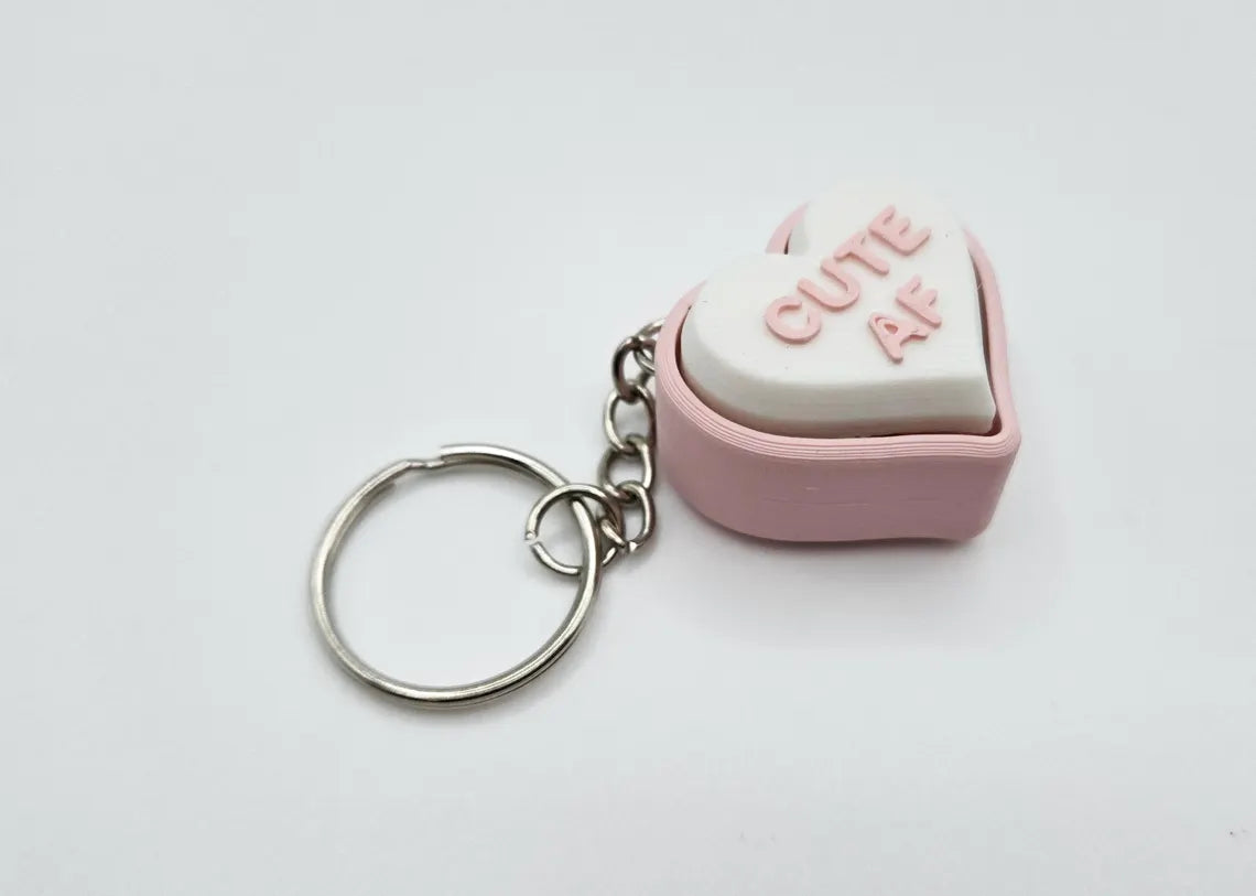 Conversation Hearts | Fidget Toys | Clicky fun | Sensory Toy | Valentines gift | Keychain Fidget Toy | Galentines Gift