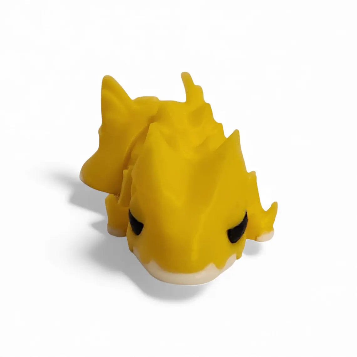 Elemental Chonks — Lightning Chonk (yellow) — 3D printed desk pet