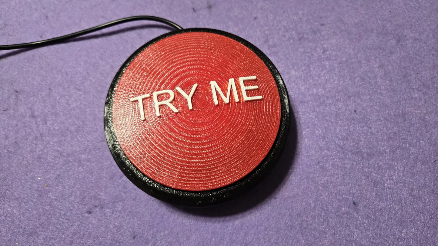 Try Me Animatronic Step Pad Button – 1/8" (3.5mm) Trigger Switch for Halloween Animatronics (10–100 ft Cable, Multi-Pack Options)