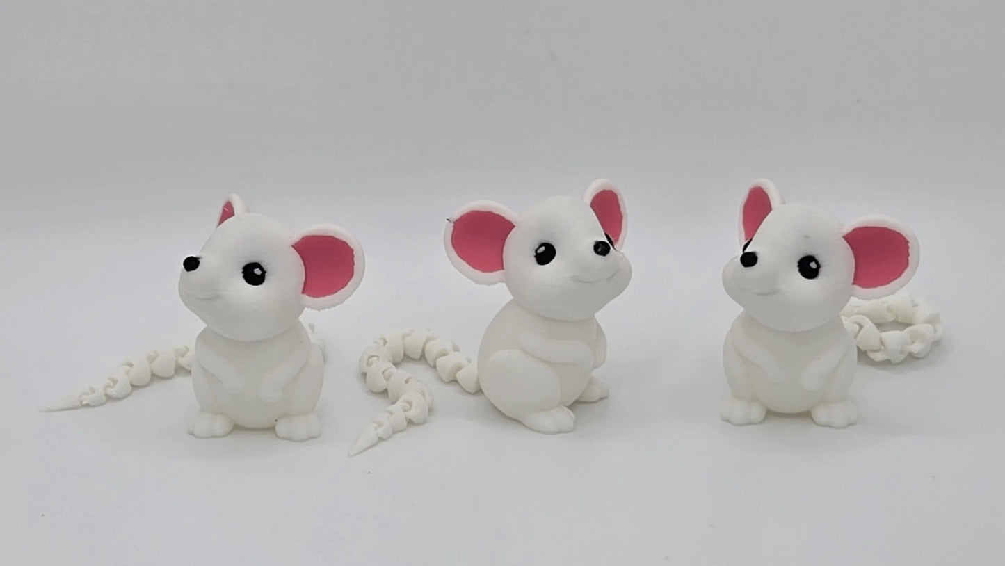 Flexible Mouse | 3D Printed Mouse | Cute Mouse | Mini Mouse | Kids Toy | Baby Mouse | Articulated Tail