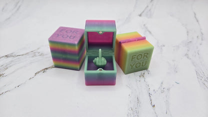 Fuck Off Box | Prank Your Friends | Glow in the Dark| Gifts for Best Friends | Joke Items | Middle Finger | Box with Hinge | For You