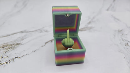 Fuck Off Box | Prank Your Friends | Glow in the Dark| Gifts for Best Friends | Joke Items | Middle Finger | Box with Hinge | For You