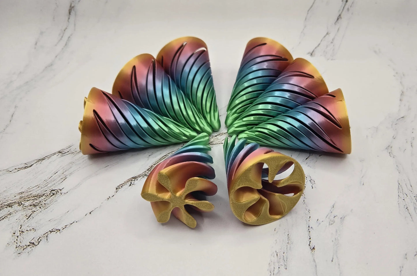 Vortex Fidget Toy | Sensory Toy | Toys for Autism | Spiral Cone | 3D Printed Spiral | Rainbow Vortex