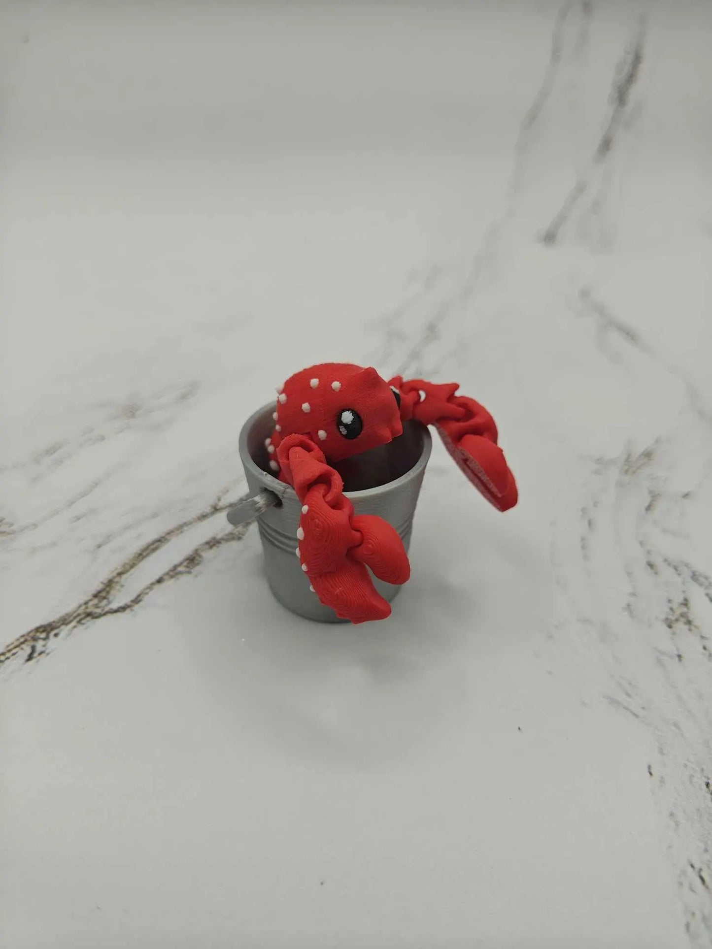 Wiggly Lobster Keychains | Lobster Bucket | Fidget Toy | Red Lobster | Shellfish | Sensory Toy | Toys for Calming