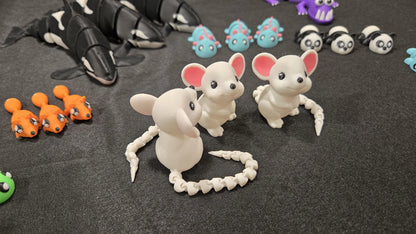 Flexible Mouse | 3D Printed Mouse | Cute Mouse | Mini Mouse | Kids Toy | Baby Mouse | Articulated Tail