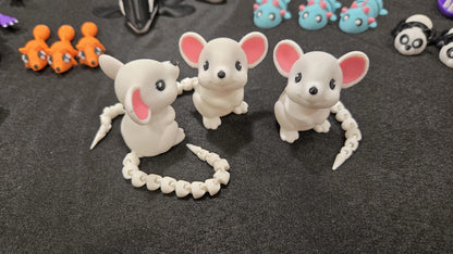 Flexible Mouse | 3D Printed Mouse | Cute Mouse | Mini Mouse | Kids Toy | Baby Mouse | Articulated Tail