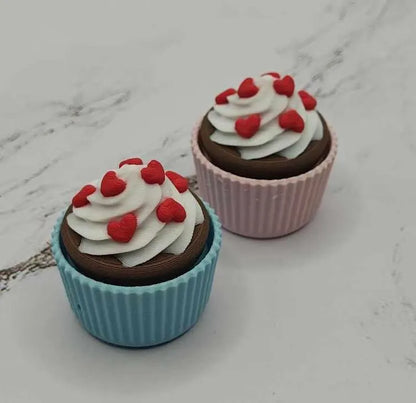 Cupcake Keychains | Valentines Cupcake | Fidget Toy | Blue Cupcake | Dessert | Sensory Toy | Toys for Calming