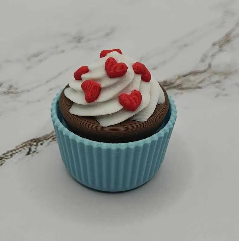 Cupcake Keychains | Valentines Cupcake | Fidget Toy | Blue Cupcake | Dessert | Sensory Toy | Toys for Calming