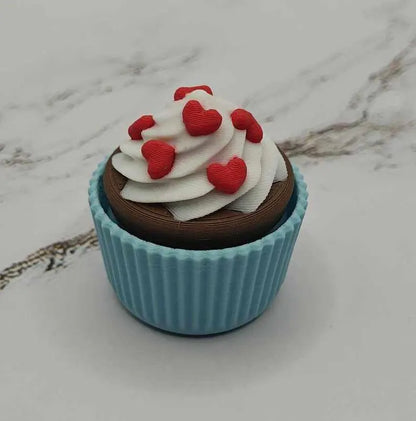 Cupcake Keychains | Valentines Cupcake | Fidget Toy | Blue Cupcake | Dessert | Sensory Toy | Toys for Calming